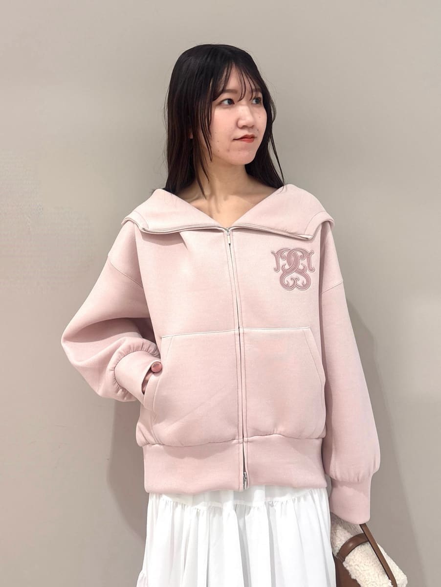 snidel スナイデル ボリュームパーカー ピンク PNK スナイデル