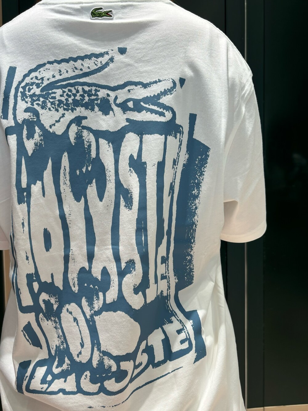 ホワイト系のTシャツ/カットソー、ホワイト系のその他パンツ、ブラック系のショルダーバッグを着用したレディースの夏コーディネートの4枚目の写真