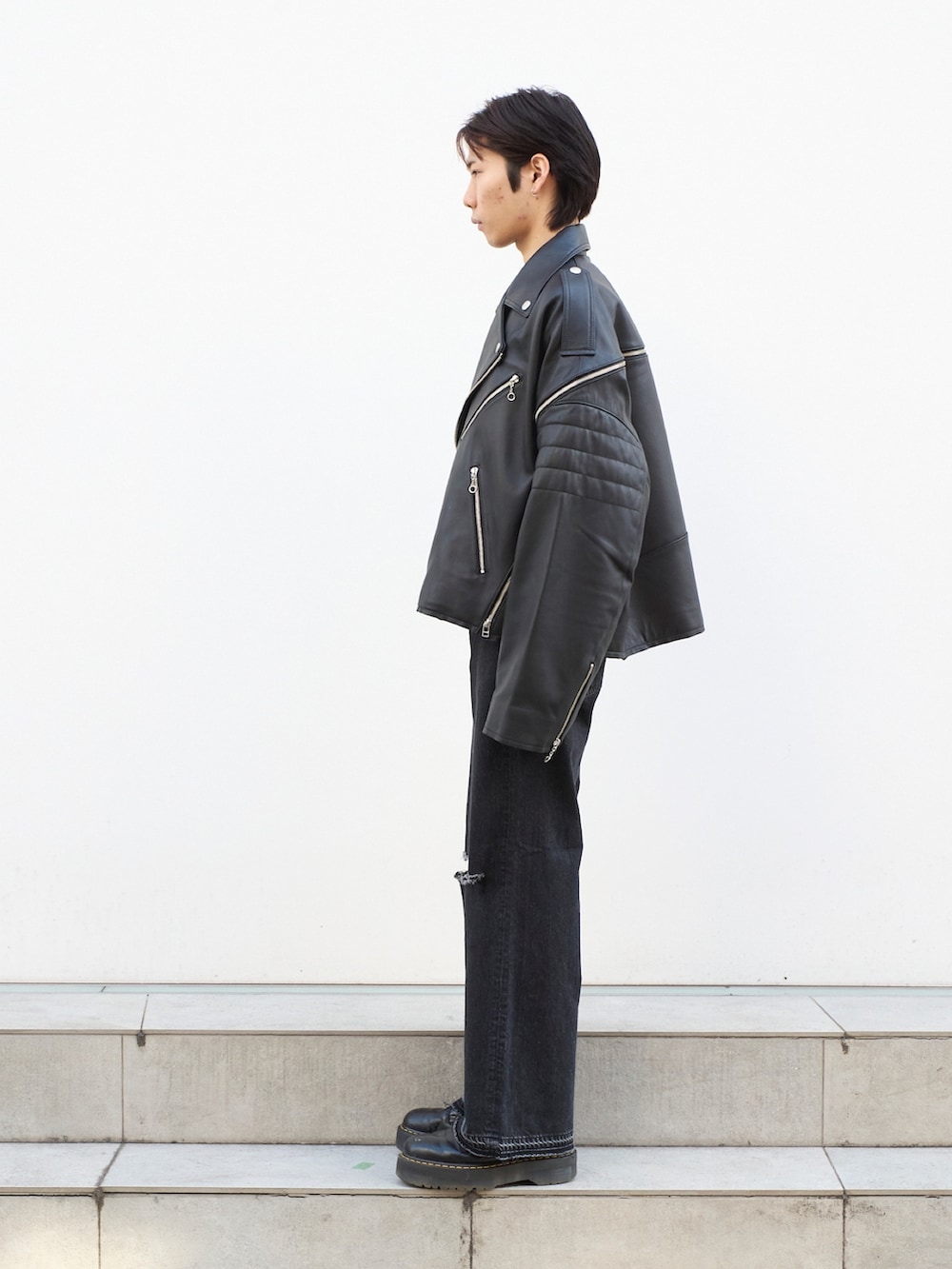 cion｜FACETASMのライダースジャケットを使ったコーディネート - WEAR