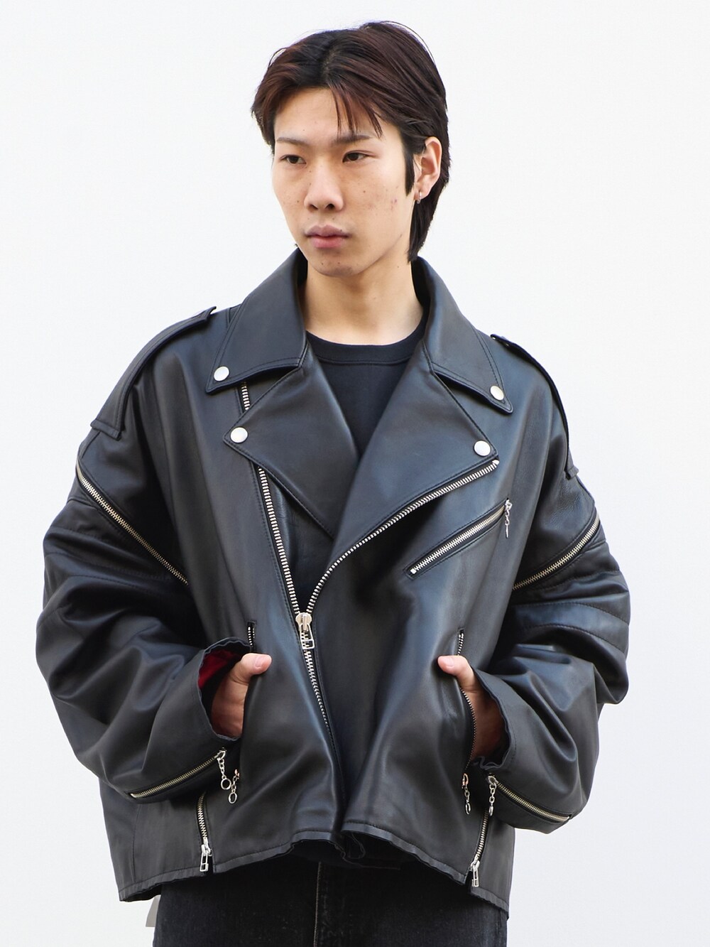 cion｜FACETASMのライダースジャケットを使ったコーディネート - WEAR