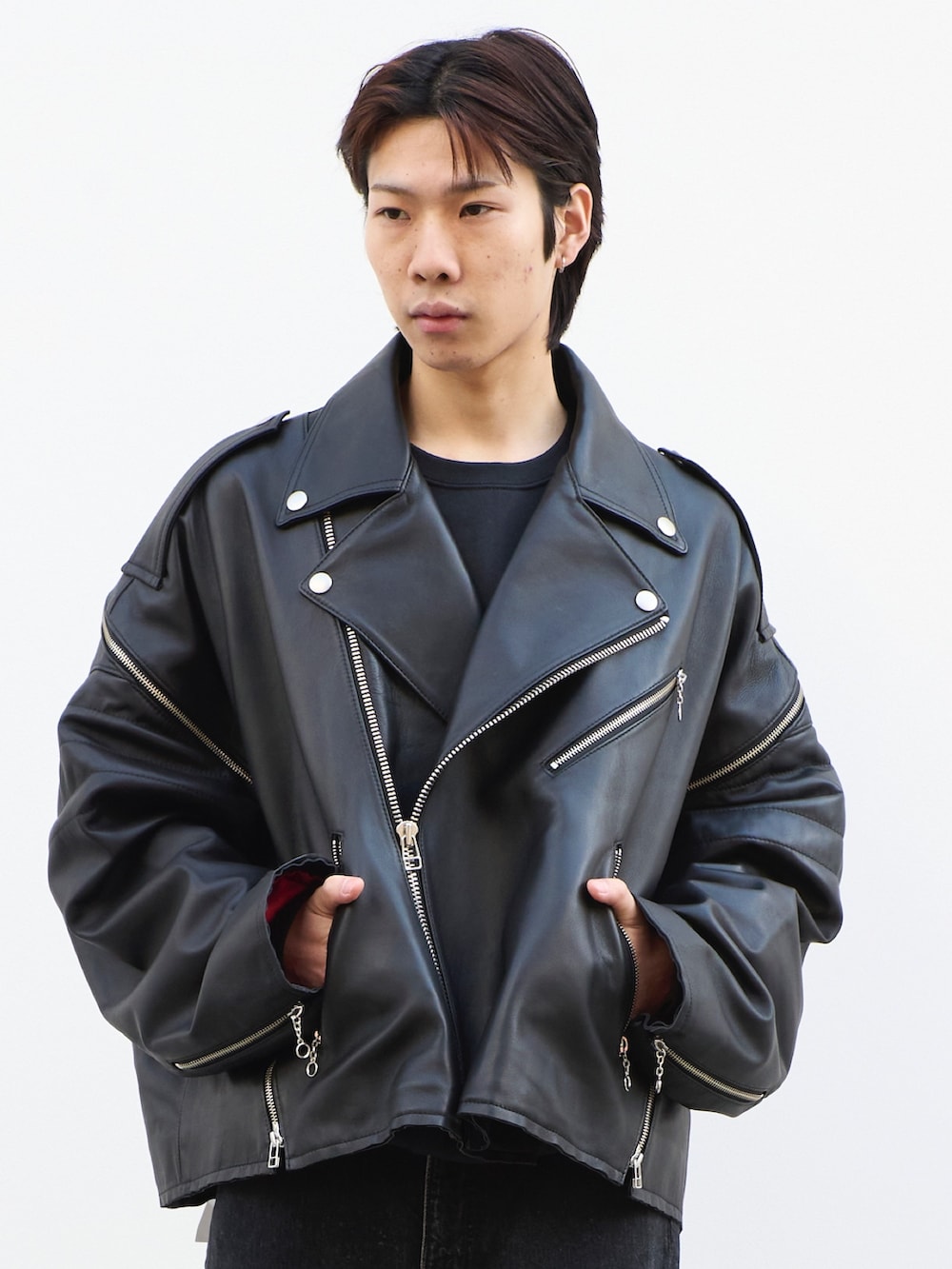 cion｜FACETASMのライダースジャケットを使ったコーディネート - WEAR