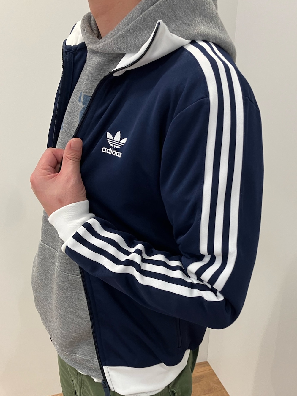 adidas ベッケンバウアー トラックジャケット ネイビー 2XL 紺