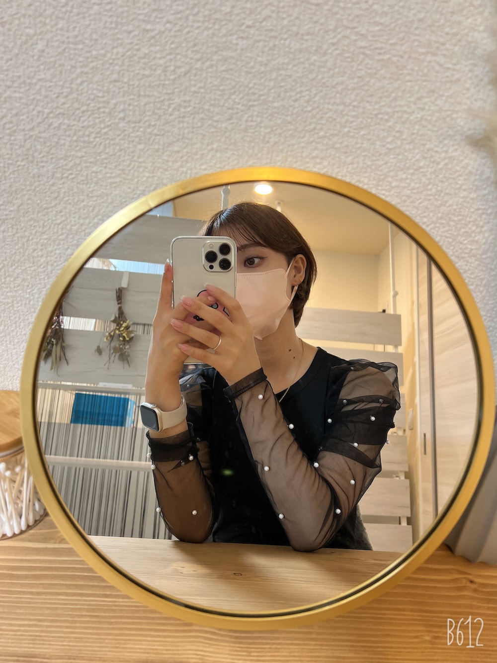 「おぱんちゅうさぎ、shein、SHEINコーデ、YSL、Dior、Apple Watch、お誕生日おめでとう！」｜「SHEINのアイテム（ワンピース/ドレス、ブラック系）」を使った、さおぴさん（レディース・151cm）の秋コーディネートの2枚目の写真