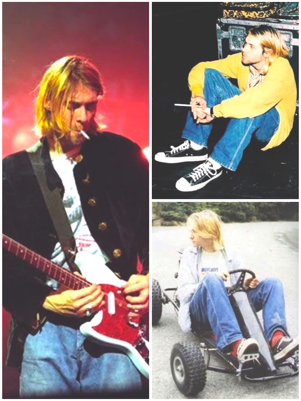 パープル系のカーディガン/ボレロ、グレー系のスウェット、ホワイト系のTシャツ/カットソーを着用したメンズの春コーディネートの2枚目の写真