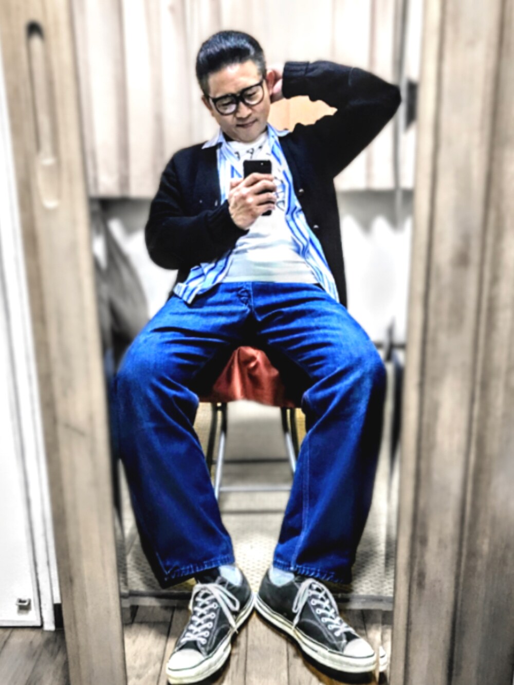 おたっし?｜NUMBER (N)INEのメガネを使ったコーディネート - WEAR