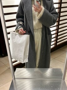 Super100 Melton Loose Coat/スーパー100メルトンルーズコート【MAISON