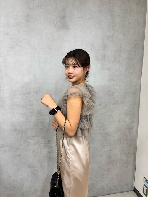 SALON by Chico】アシメフリルトップス+キャミワンピースを使った人気