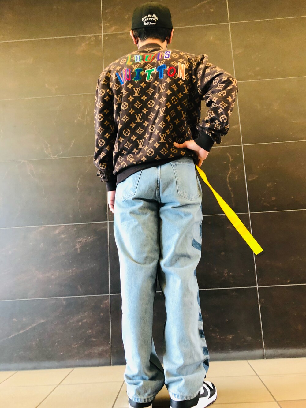 supreme バーガンディデニムパンツ Supreme シュプリーム 20AW Regular Jean Washed Checkerboard