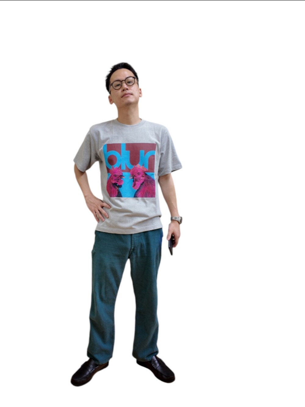 「メンズファッション、お洒落さんとつながりたい、今日のコーデ、古着、古着MIX、blur、ビオトープ、ブラー、Tシャツ」｜「Feels.のFEELS. / Logo Cap Black（キャップ、ブラック系）」を使った、九条∞(くじょうえいと)さん（メンズ・168cm）の秋コーディネートの4枚目の写真