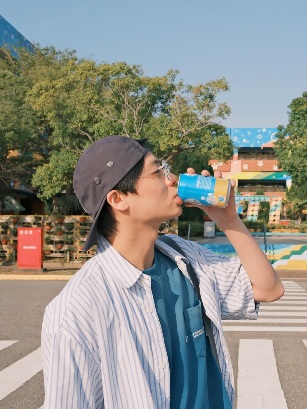 「酒廠、NIKE、LAPRIMA、JKS shop、wtaps」｜「WTAPSのアイテム（キャップ、ブルー系）」を使った、jamesliu😃さん（メンズ・171cm）の春コーディネートの3枚目の写真