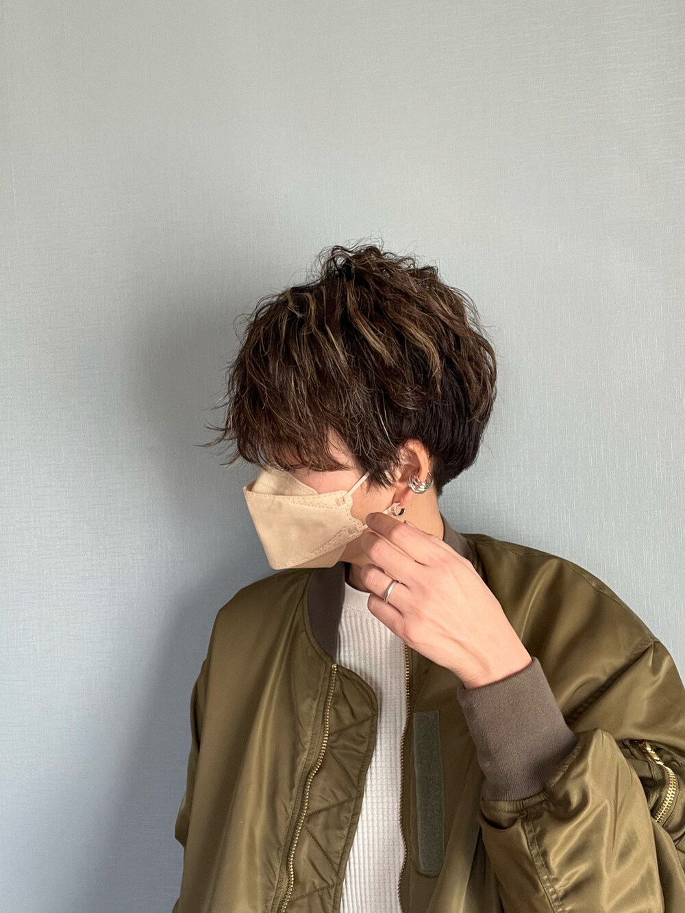「私の推しブランド、ボア、ボアパンツ、ワイドパンツ、UNIQLO、ユニクロ、ママコーデ、高身長コーデ、マフラー、MA-1、ブーツ、冬コーデ、あったかコーデ」|「JOURNAL STANDARDのビッグMA-1◆(MA-1、グリーン系)」を使った、みーさん(レディース・171cm)の冬コーディネートの2枚目の写真