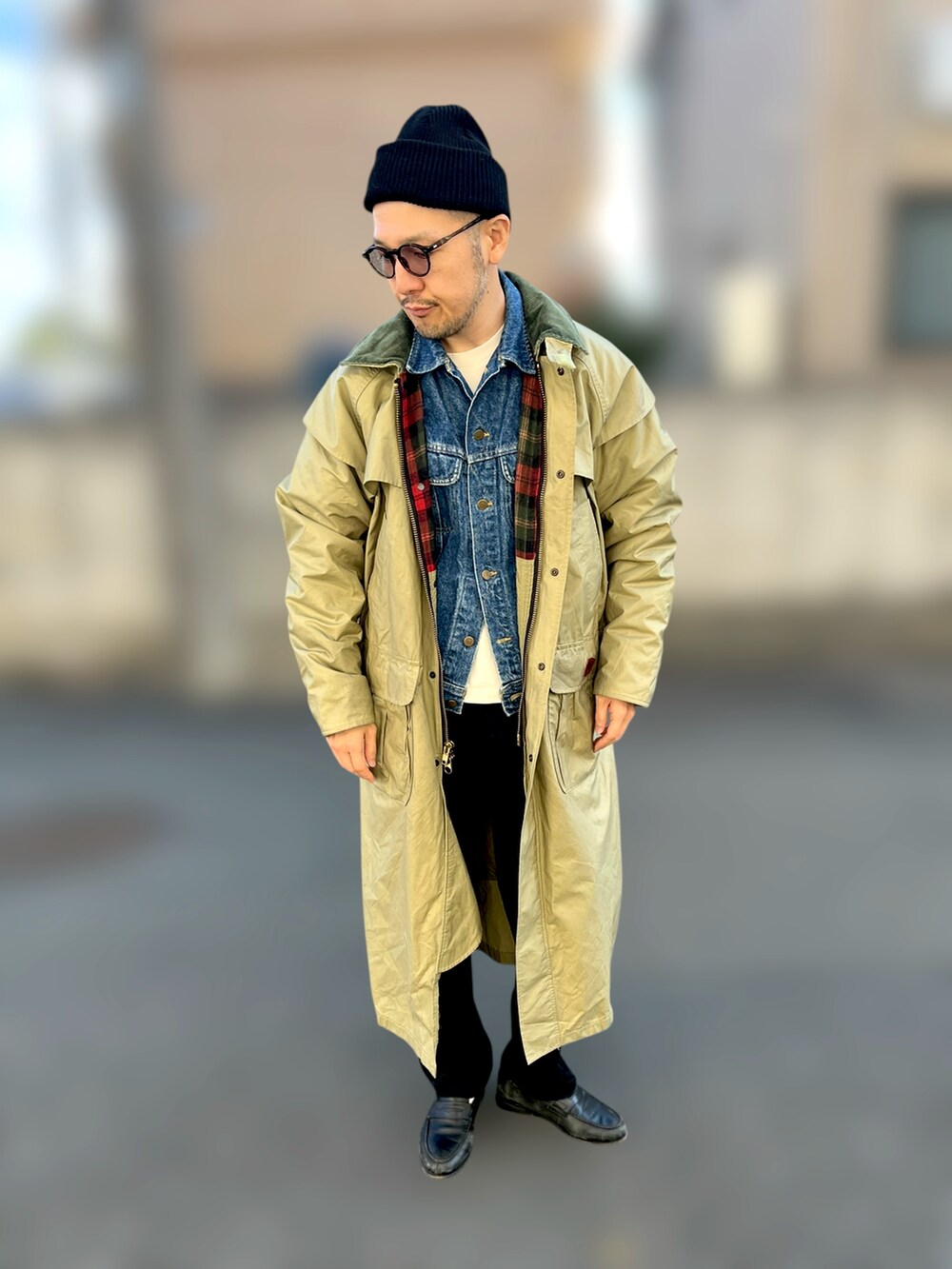 WOOLRICHのミリタリージャケットを使った人気ファッション