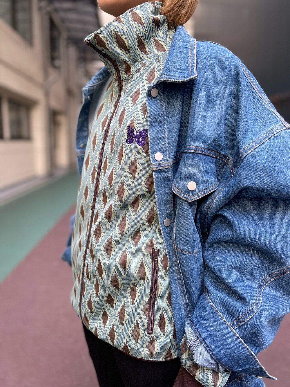 DankeSchon/ダンケシェーン/TCBLK OUTZIP PANTSを使ったレディース人気