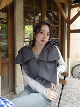 cccBibiy bibiy リボン付きストライプベスト m96628030005_1.jpg?1716698738