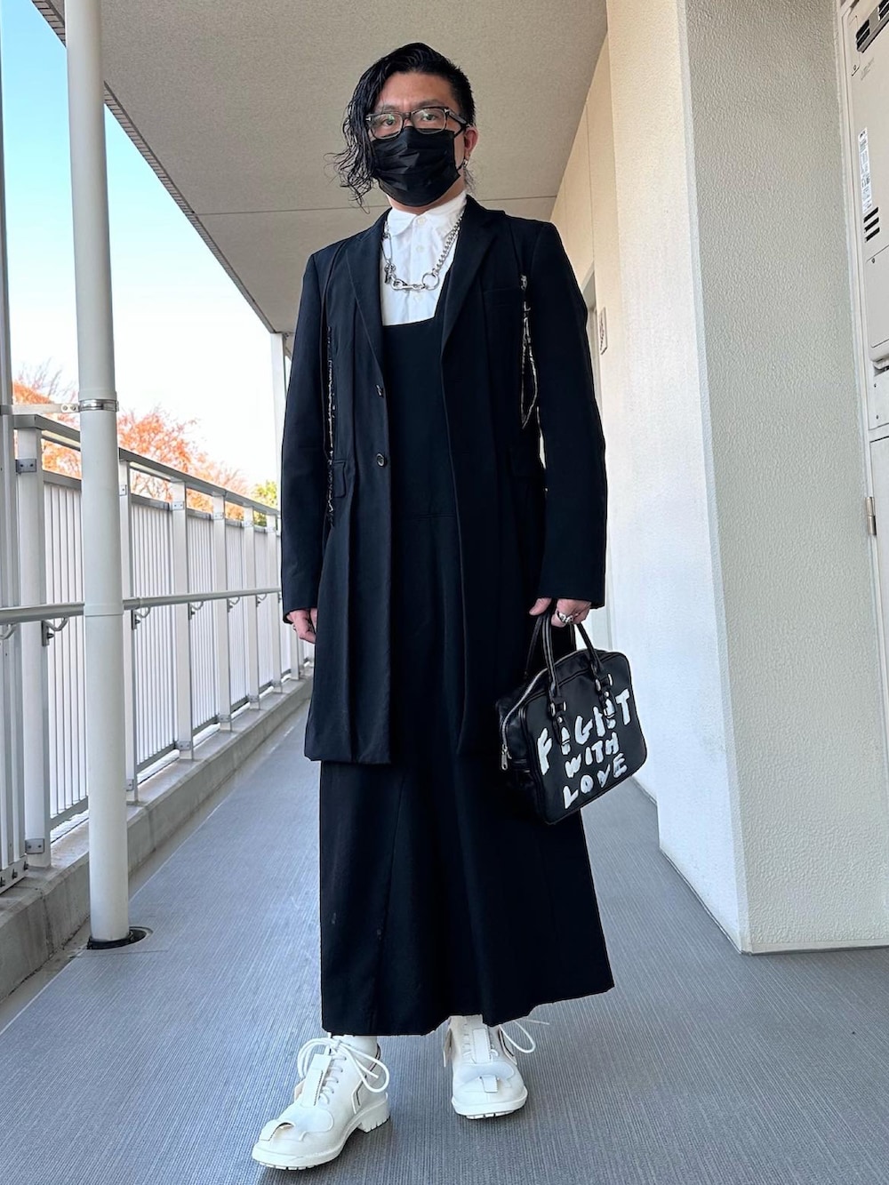 COMME des GARCONS HOMME PLUSのサロペット/オーバーオールを使った