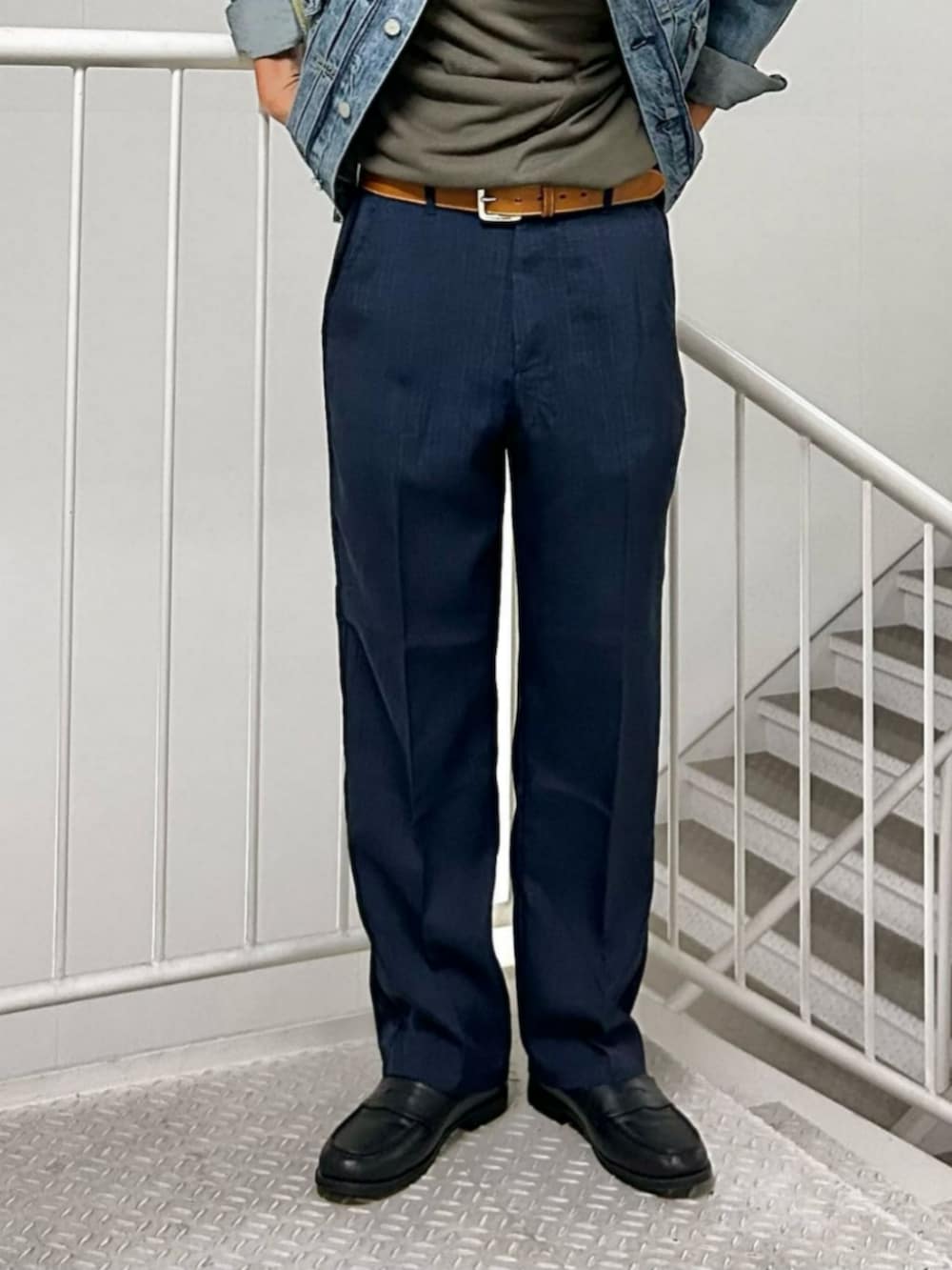 「Levi'sの【Levi's】「TYPE 2」トラッカージャケット（デニムジャケット、ブルー系）」を使った、Rightonさん（メンズ・175cm）の夏コーディネートの6枚目の写真