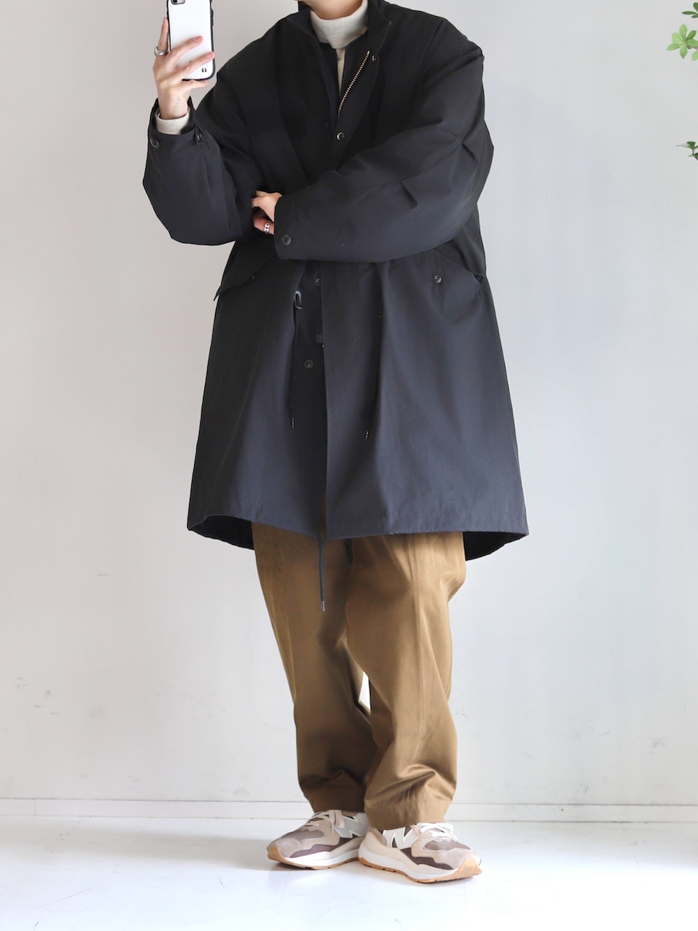 Mr.SZK｜JOURNAL STANDARD relumeのモッズコートを使った