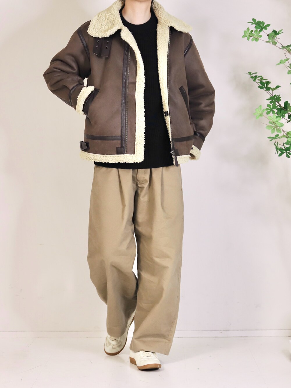 Mr.SZK｜ALPHAのムートンコートを使ったコーディネート - WEAR