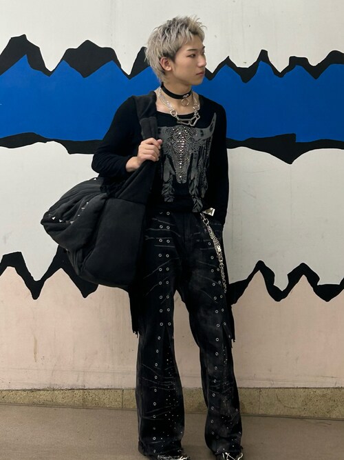 GRANCY】Crazy Design Skinny Flare Denim Pants / クレイジーデザイン