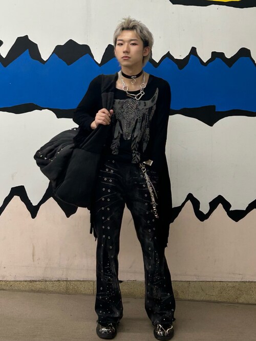 GRANCY】Crazy Design Skinny Flare Denim Pants / クレイジーデザイン