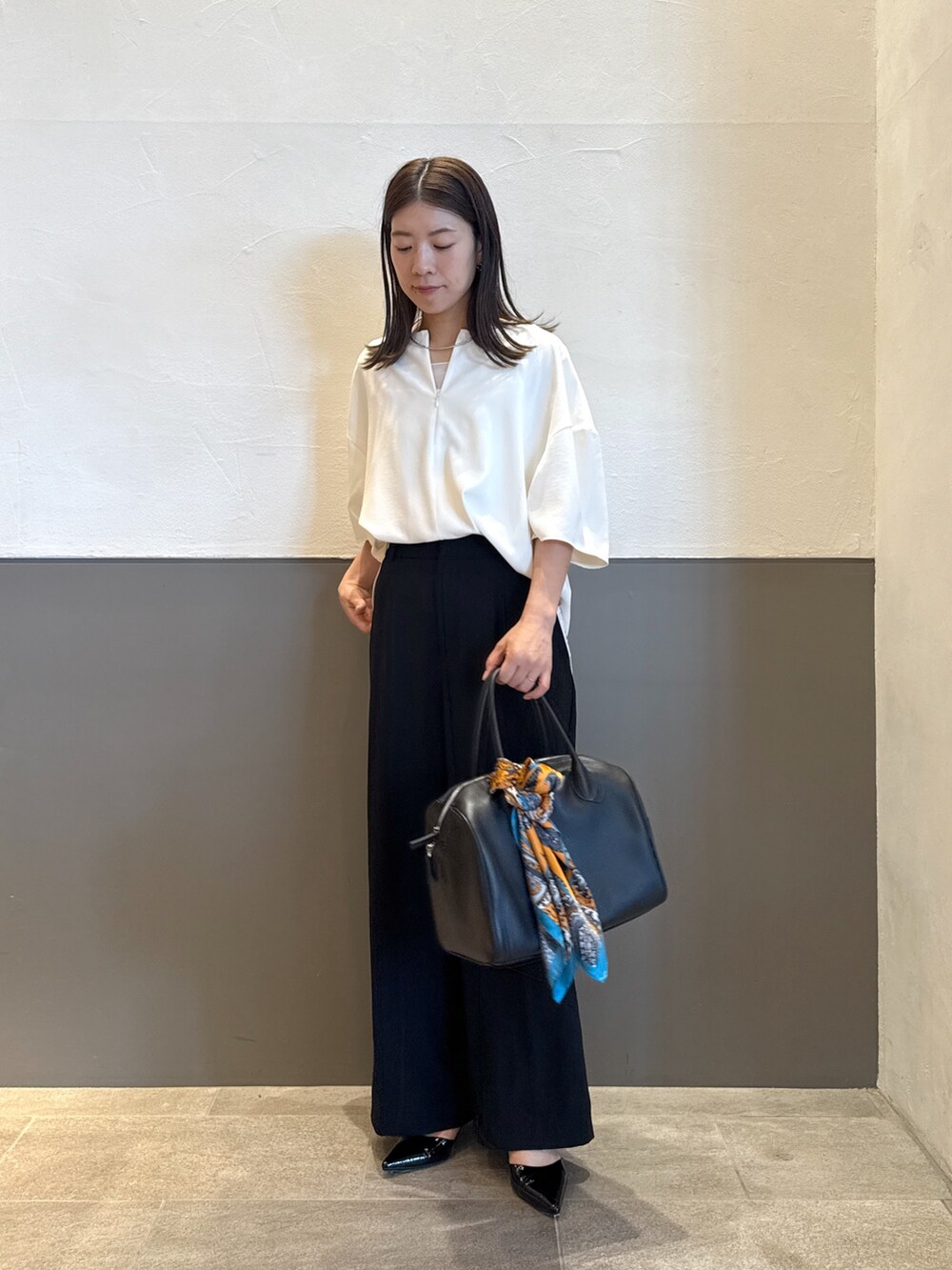 コラージュガリャルダガランテ　ジャージタックスリーブブラウス コラージュガリャルダガランテジャージタックスリーブブラウス