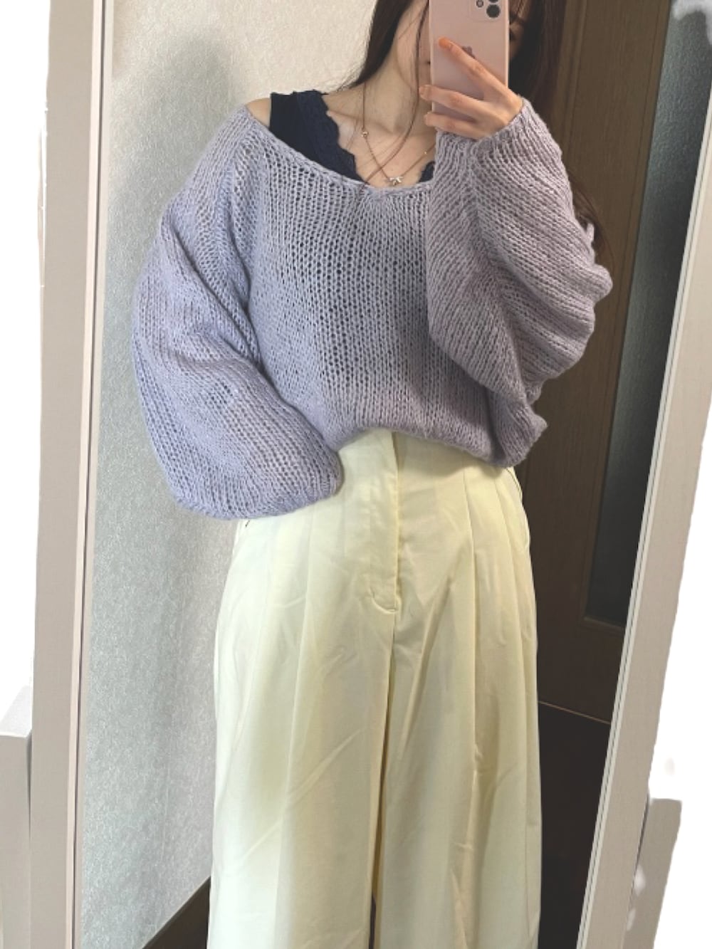 「春夏コーデ、大人可愛い、大人カジュアル、プチプラ、韓国ファッション、GRL、Heather、大学生」｜「GRLのアイテム（トップス、ブルー系）」を使った、shiro*さん（レディース・157cm）の春コーディネートの2枚目の写真
