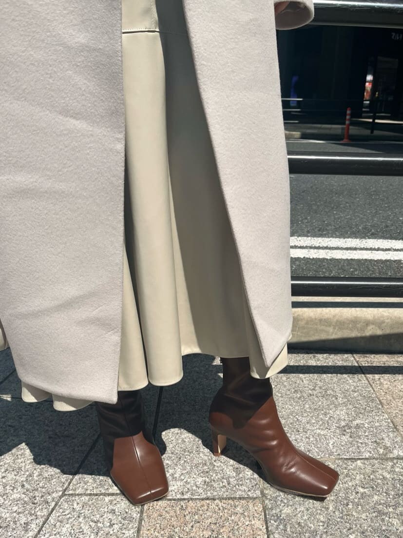 「選抜１」｜「ELENDEEKのHALF SLEEVE RIB KT（ニット/セーター、ブラウン系）」を使った、harukaさん（レディース・155cm）の夏コーディネートの9枚目の写真