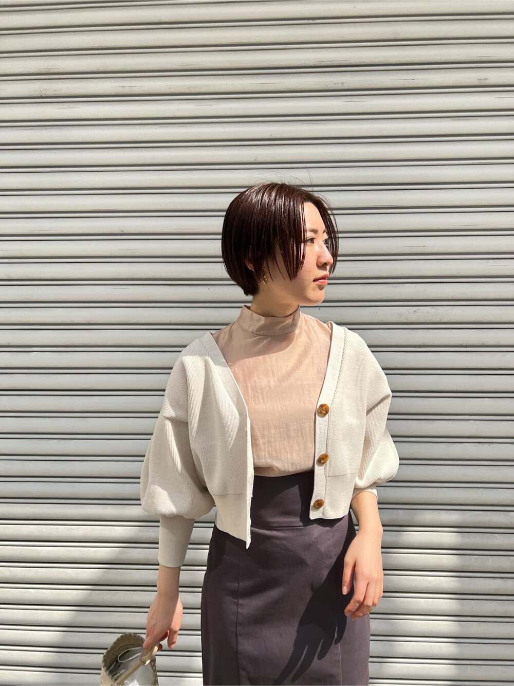 「選抜」｜「LAGUNAMOONのシアータックスリーブブラウス（シャツ/ブラウス、ベージュ系）」を使った、RUNA ONISHIさん（レディース・163cm）の春コーディネートの10枚目の写真