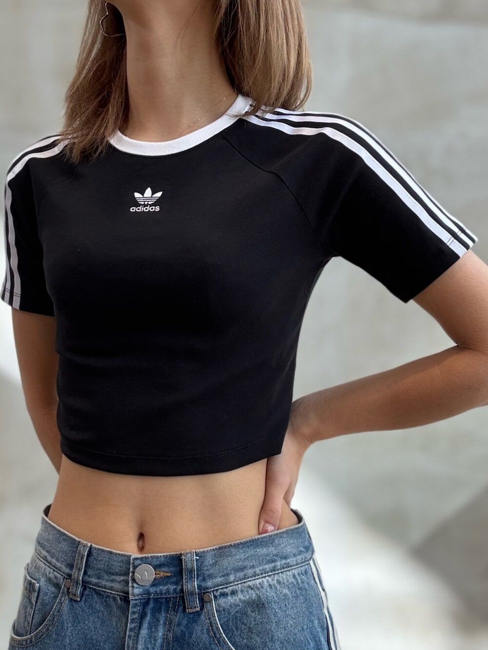スリーストライプス 半袖ベビーTシャツ、Adilenium シーズン3 ルーズ
