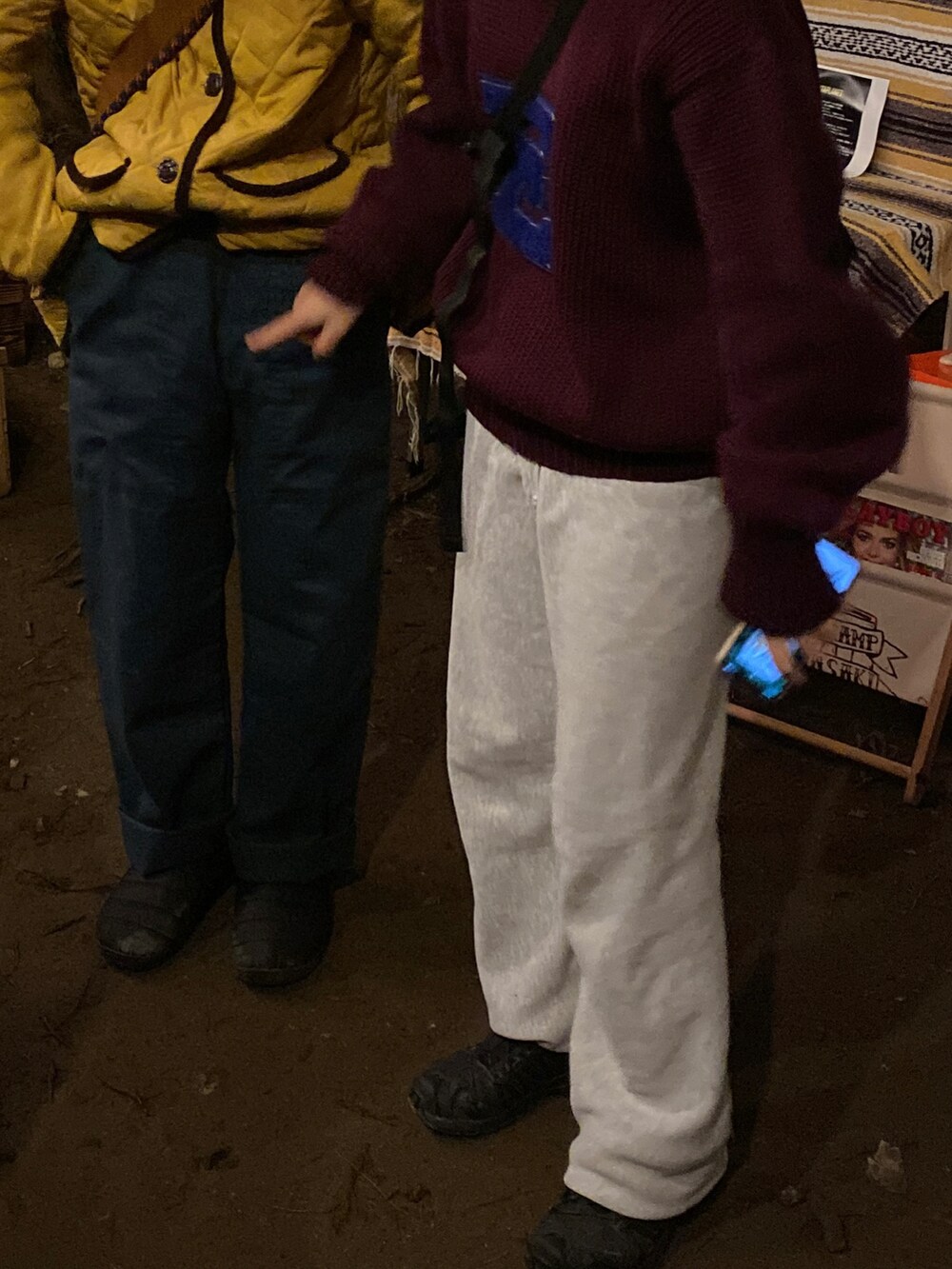「レタード、サロモン、ゴアテックス、80s、Champion、REVERSE WEAVE、チャンピオン、vintage、古着」｜「VINTAGEのアイテム（ニット/セーター、パープル系）」を使った、sawaさん（レディース・160cm）の秋コーディネートの2枚目の写真