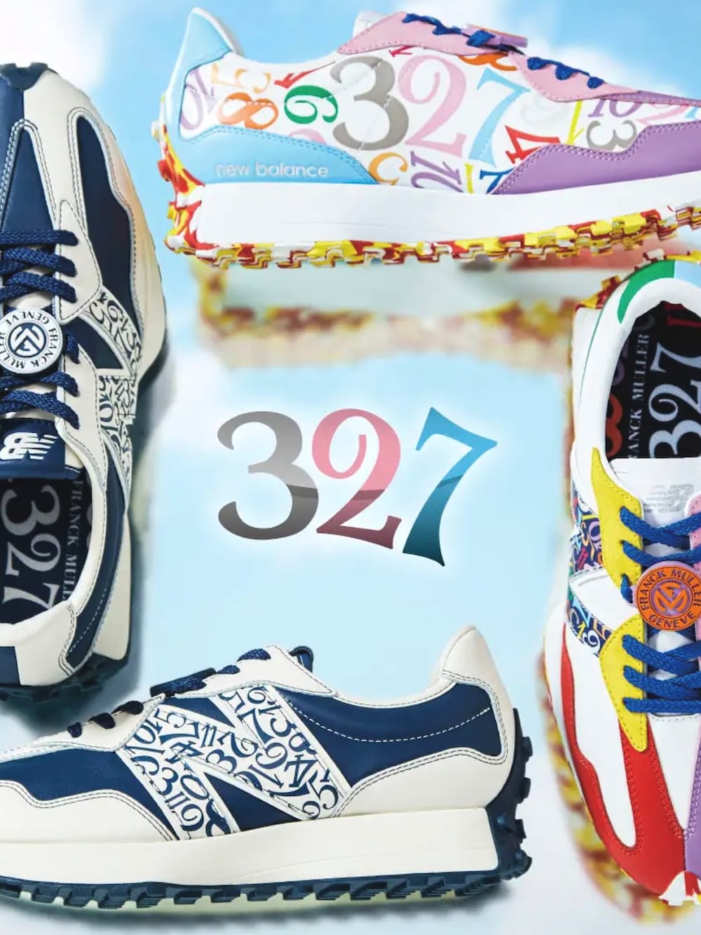 ブルー系のスニーカー、ホワイト系の腕時計を着用したメンズの秋コーディネートの3枚目の写真