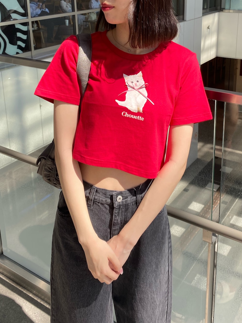「ナイスクラップ、骨格ウェーブ、高身長、高身長女子、高身長コーデ、ootd、one after another NICE CLAUP、デニム、カジュアル、カジュアルコーデ、カラーコーデ、オトナカジュアル、オトナカワイイ、着回しコーデ、シンプルコーデ」｜「one after another NICE CLAUPのアソートTee（Tシャツ/カットソー、ホワイト系）」を使った、moeさん（レディース・174cm）の冬コーディネートの7枚目の写真