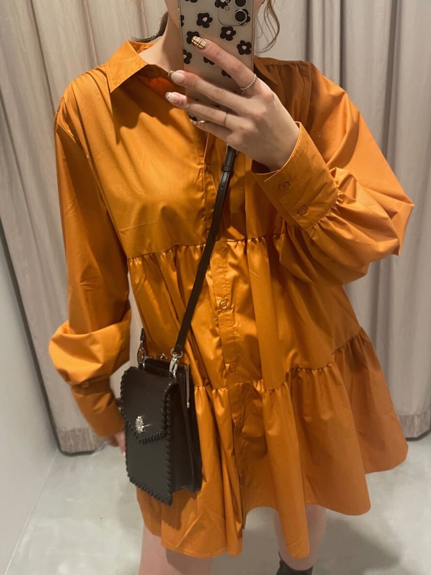 「EVRISのステッチショルダーバッグ（ショルダーバッグ、ブラック系）」を使った、YUUKA さん（レディース・162cm）の冬コーディネートの3枚目の写真