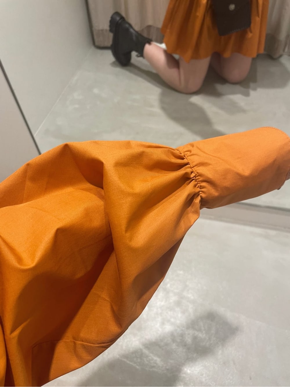 「EVRISのステッチショルダーバッグ（ショルダーバッグ、ブラック系）」を使った、YUUKA さん（レディース・162cm）の冬コーディネートの5枚目の写真