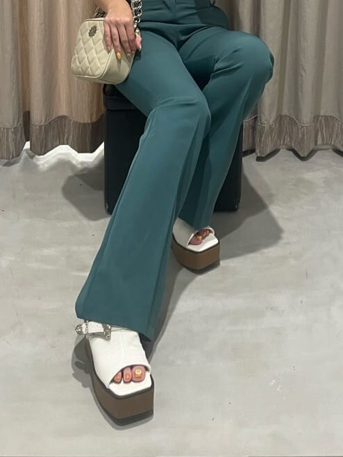 「選抜１、162cm、MARK STYLER、EVRIS、夏コーデ」｜「EVRISのSUNNY BALLCHAIN ネックレス（ネックレス、ゴールド系）」を使った、YUUKA さん（レディース・162cm）の夏コーディネートの5枚目の写真