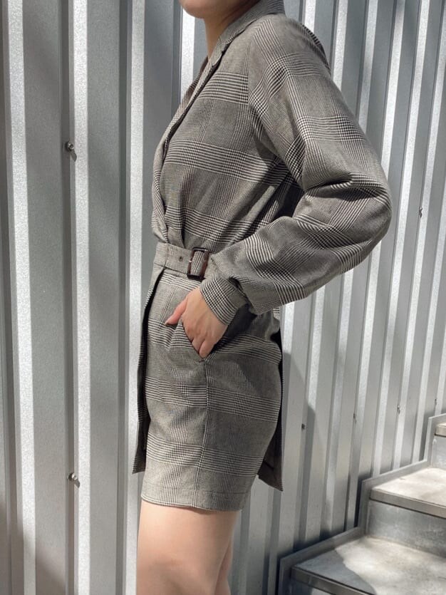 「162cm、選抜１、コンビネゾン、厚底ブーツ、EVRIS、オールインワン、きれいめコーデ、秋コーデ、秋服」｜「EVRISのスリムチャンキーブーツ（ブーツ、その他）」を使った、YUUKA さん（レディース・162cm）の秋コーディネートの5枚目の写真