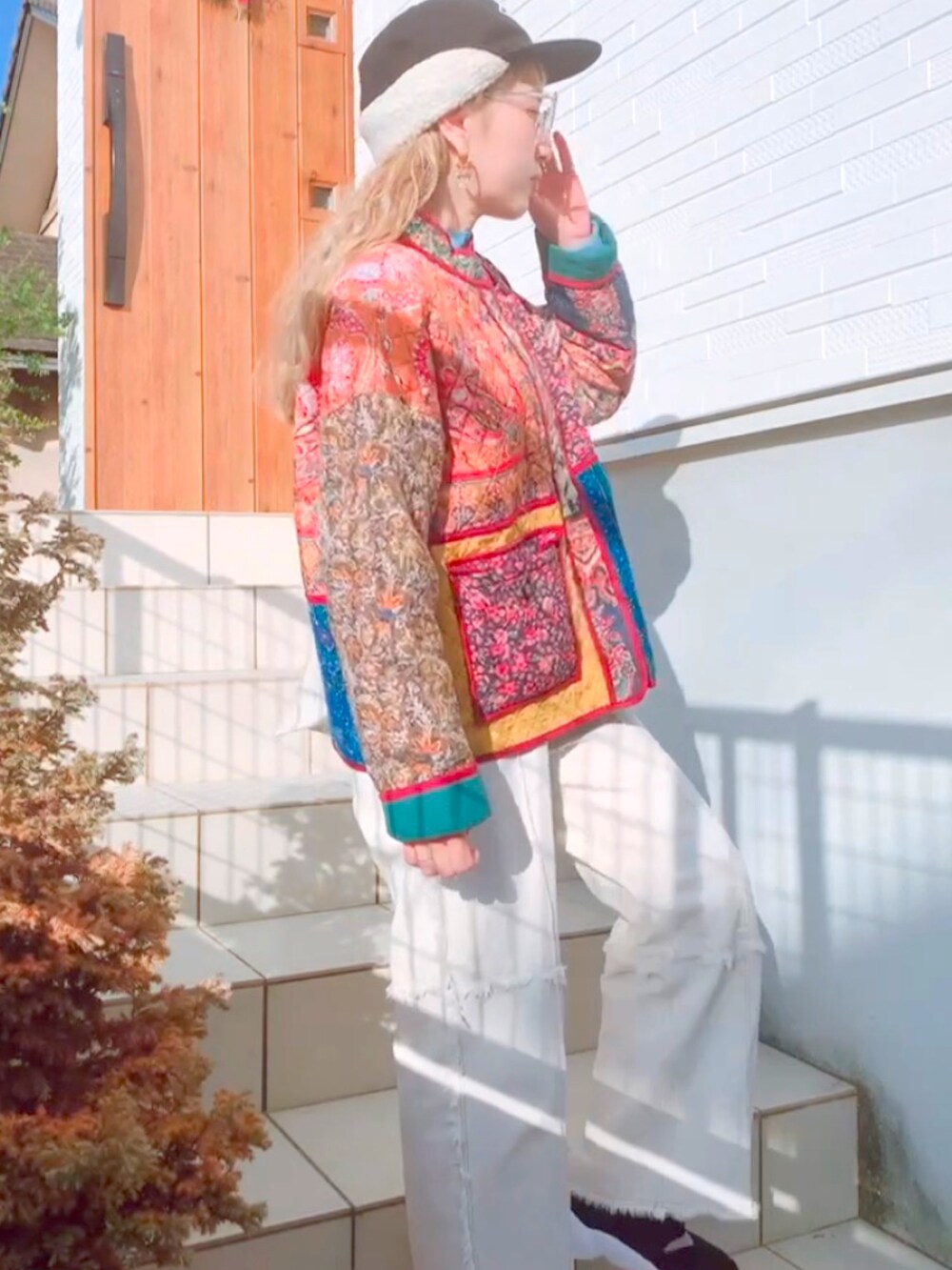 「オトナカジュアル、冬のコーデ、大人かわいい、低身長女子、ZARA、NIKE、VANS、チャオパニック、キャップ、低身長コーデ」｜「ZARAのアイテム（ジャケット/アウター、その他）」を使った、リリーさん（レディース・150cm）の冬コーディネートの2枚目の写真