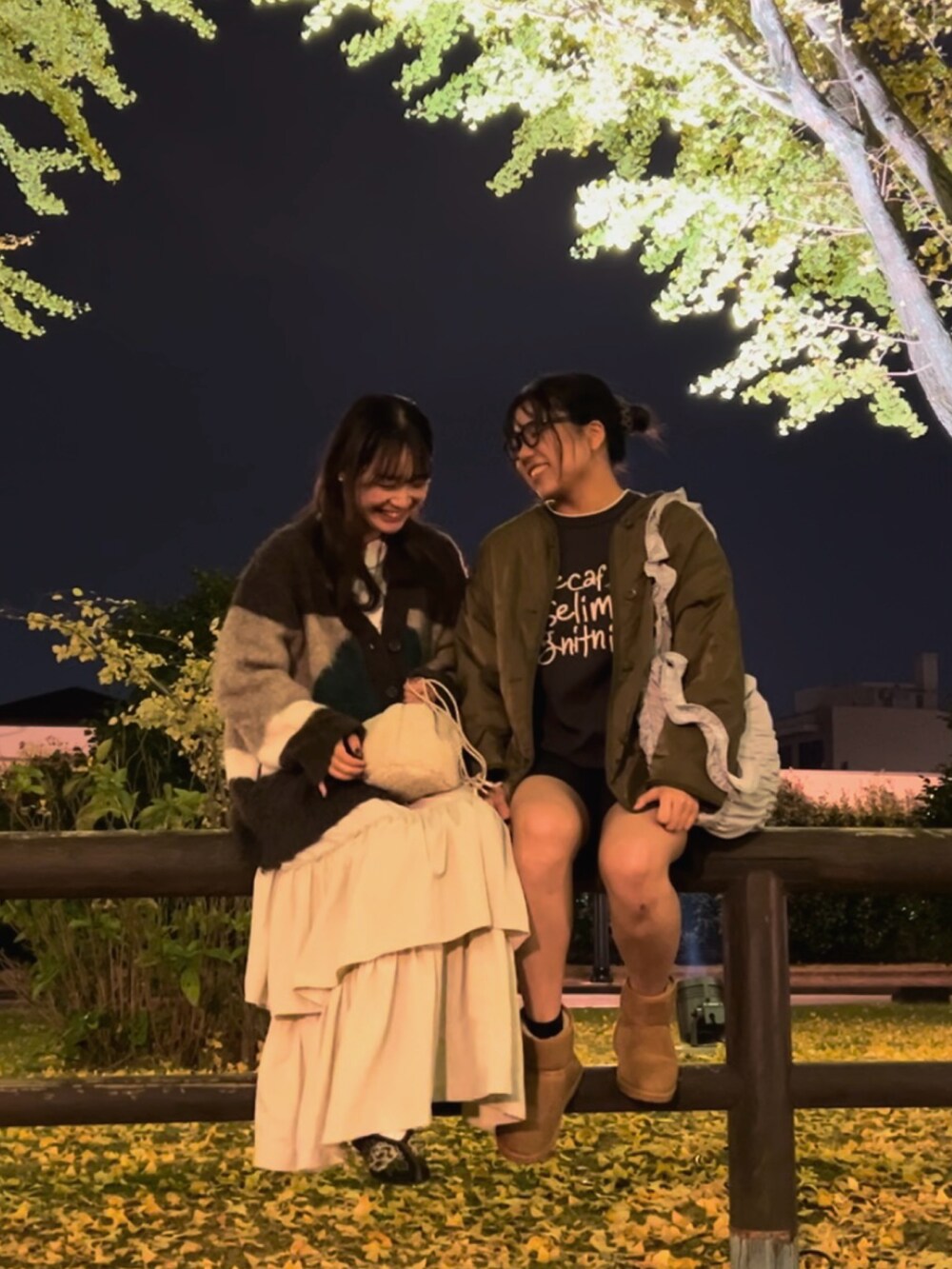 「最近のいい感じコーデ、タートルネック、冬アウター、キルティング、カーディガン、ムートンブーツ、ニット、ボア、冬のコーデ、秋コーデ、冬コーデ、秋冬コーデ、スカート、ブーツ、アウター」｜「FREAK'S STOREのシャギージャガードニットカーディガン（カーディガン/ボレロ、ブラウン系）」を使った、kotllioさん（骨格ウェーブ・レディース・158cm）の秋コーディネートの2枚目の写真