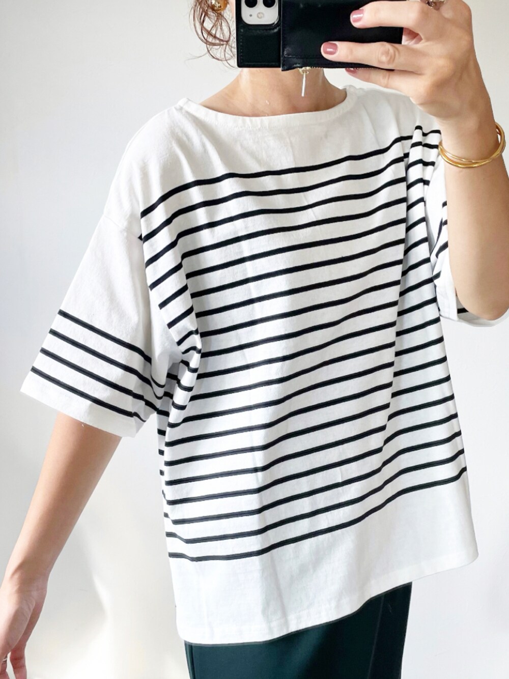 「NOFALL sangoのアイテム（Tシャツ/カットソー、その他）」を使った、kaochocoさん（レディース・161cm）の夏コーディネートの4枚目の写真