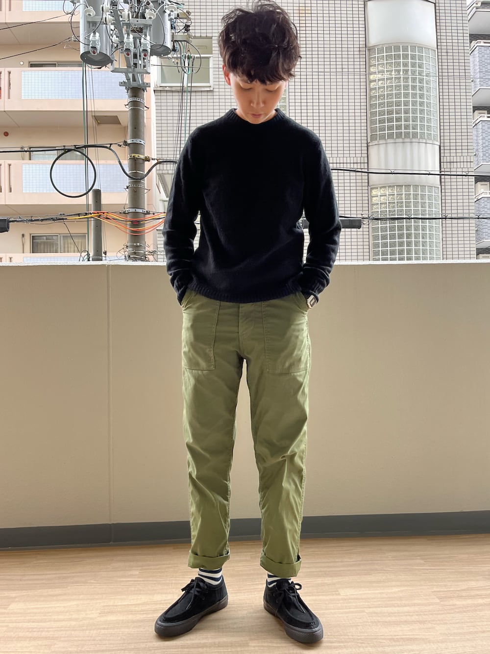 「冬コーデ、大人カジュアル、冬アウター着回しチャレンジ、patagonia、Patagoniaレトロx、レトロX、パタゴニアレトロX、カーゴパンツ、ワークパンツ、モカシン、ニット、ボーダー、UNIQLO」｜「patagoniaのパタゴニア PATAGONIA メンズ フリース ジャケット 23056＜Men's Classic Retro-X Jacket メンズ クラシック レトロX ジャケット＞（その他アウター、ベージュ系）」を使った、noriさん（メンズ・172cm）の秋コーディネートの2枚目の写真