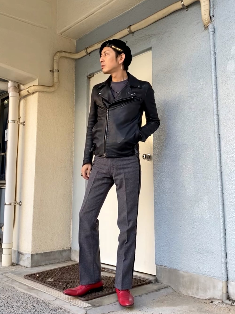 hytab｜ATTACHMENTのライダースジャケットを使ったコーディネート - WEAR