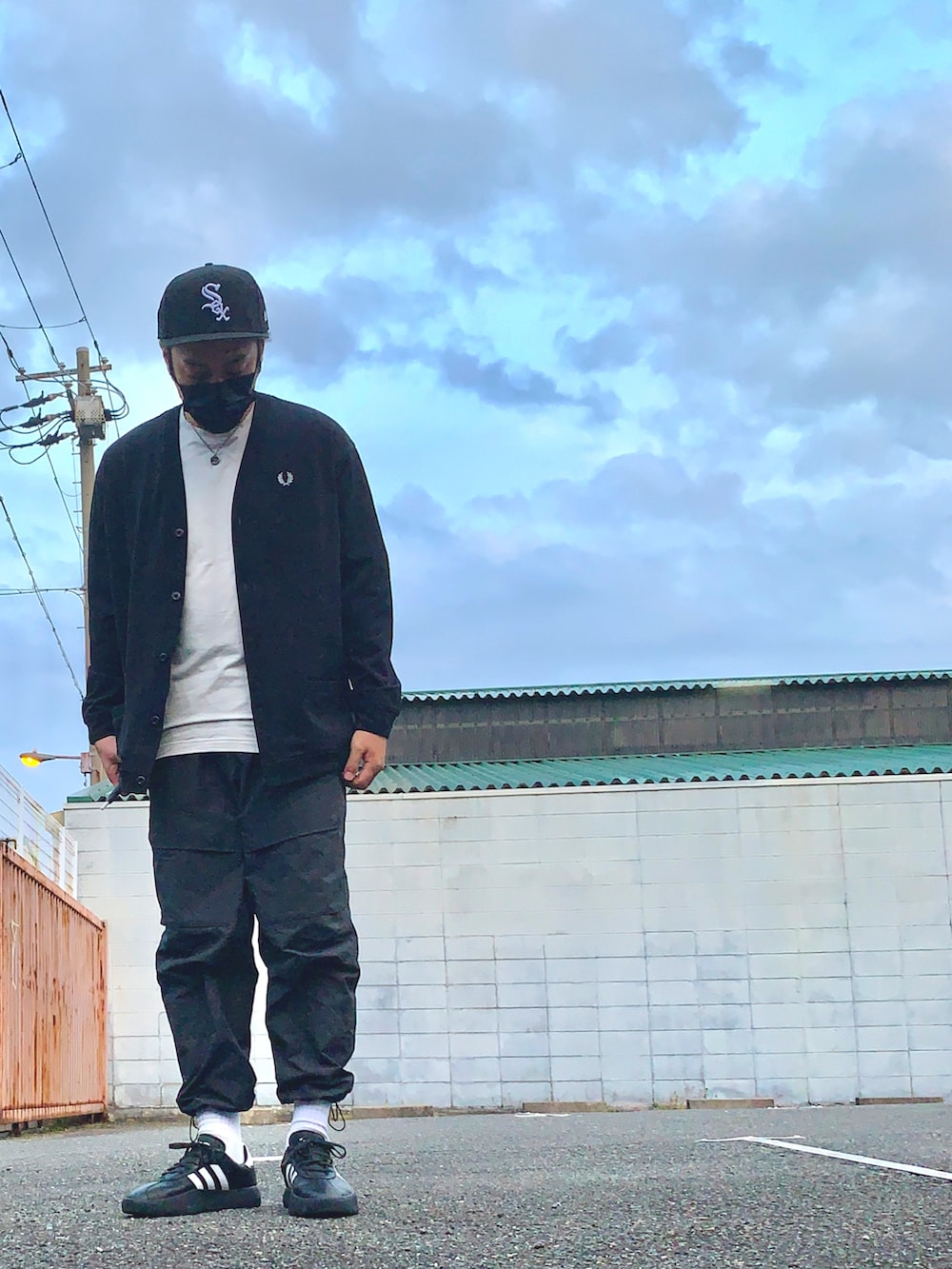 KAZU-KUNさんの「Loopback Cardigan（FRED PERRY）」を使ったコーディネートの2枚目の写真