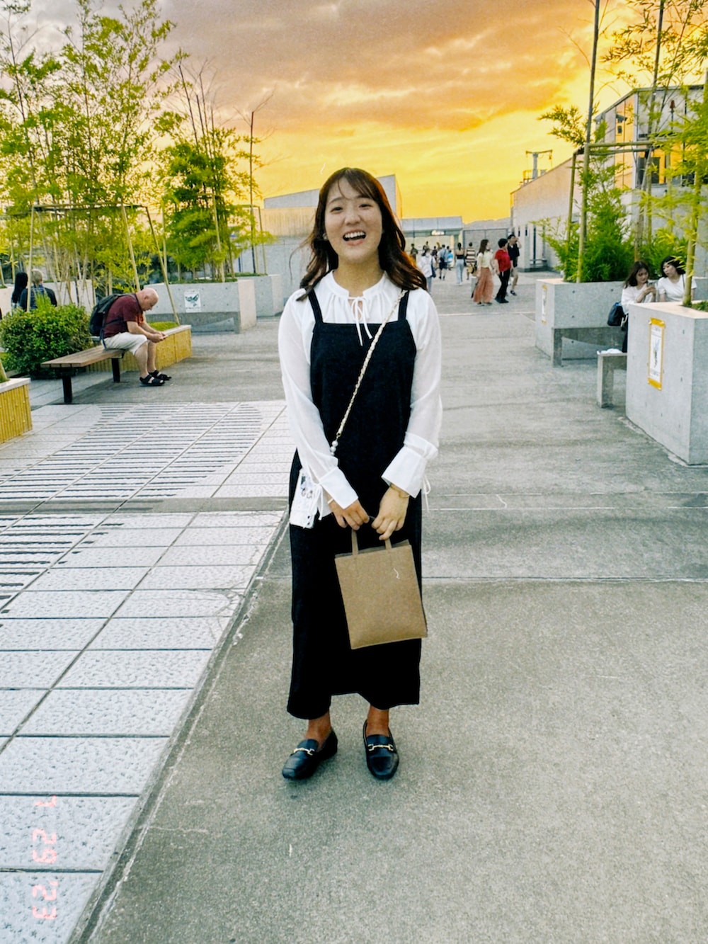 「ワンピース」｜「UNIQLOのアイテム（バッグ、ブラウン系）」を使った、a‘nca*さん（レディース・156cm）の冬コーディネートの5枚目の写真