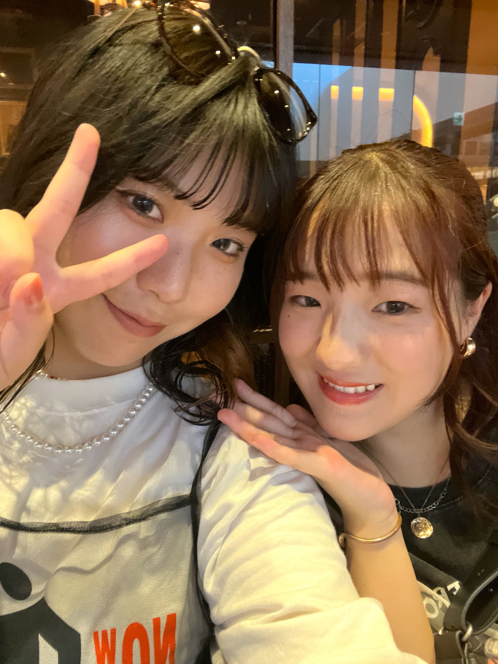 「USJ、夏コーデ、キャミソール、モノトーン」｜「RETRO GIRLのアイテム（キャミソール、ホワイト系）」を使った、a‘nca*さん（レディース・156cm）の冬コーディネートの3枚目の写真