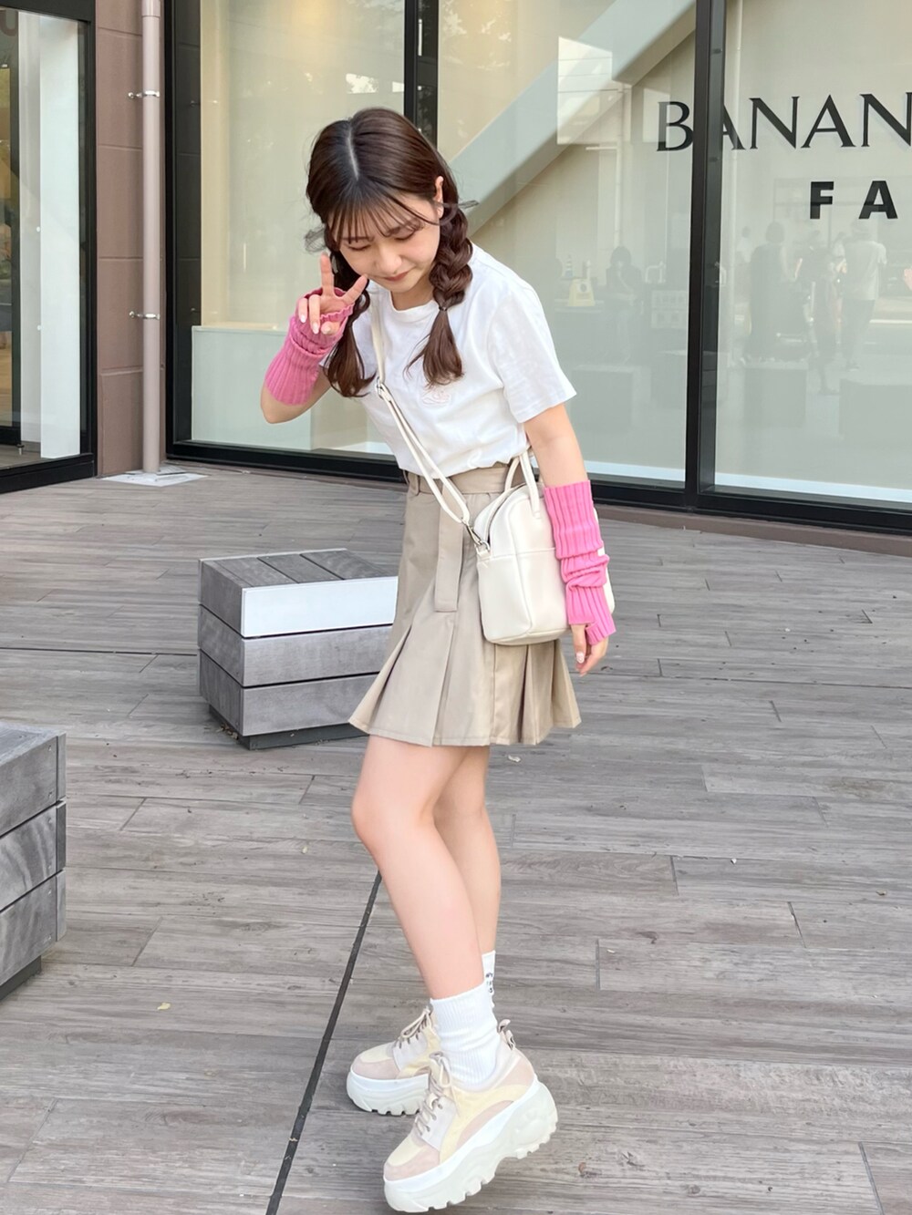 miyu Ӧ｜Kastaneのアームカバーを使ったコーディネート - WEAR