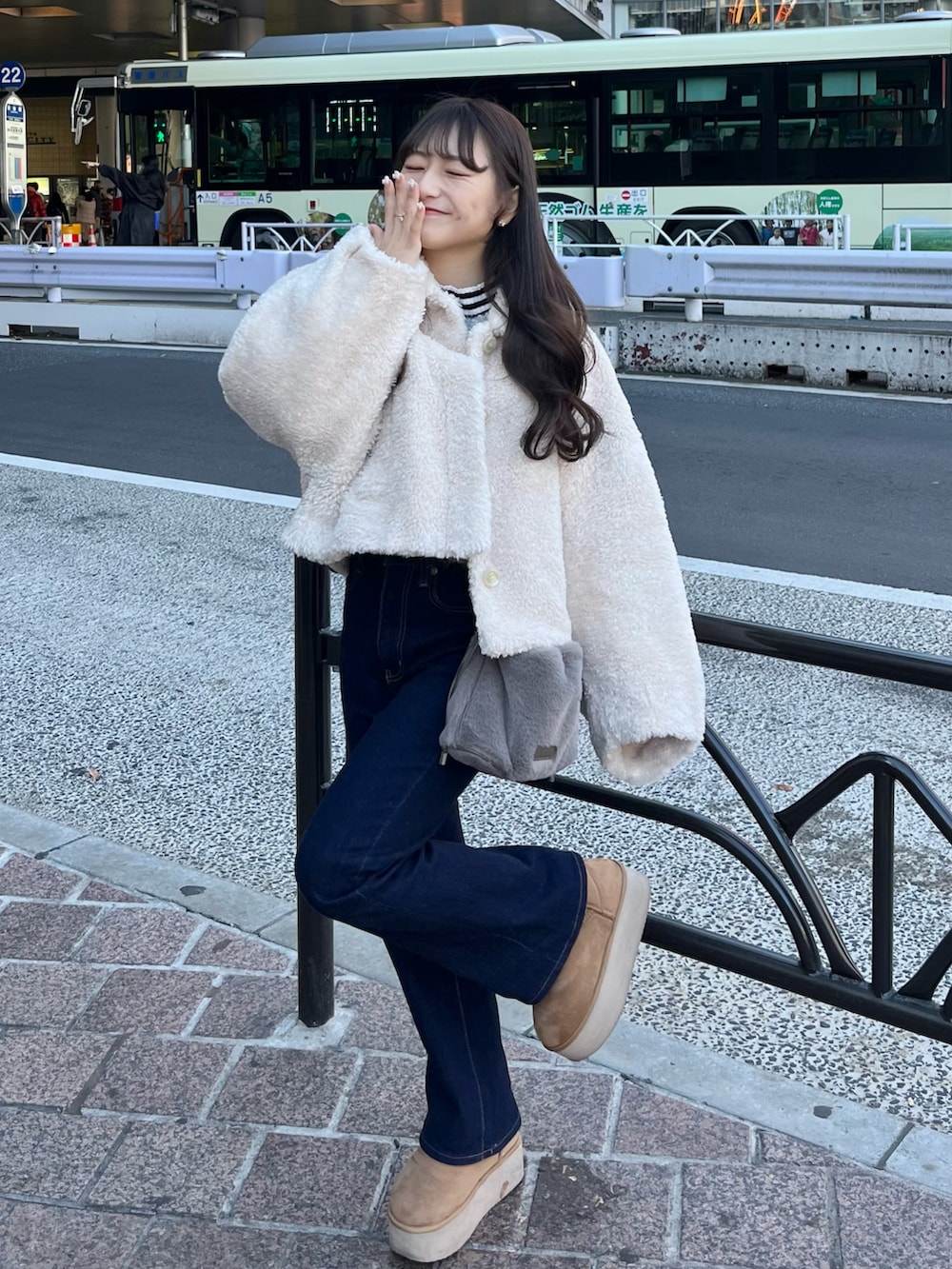 カールドノヒュー　ムートンボレロカーディガン カールドノヒュー ムートンボレロカーディガン 【公式通販】