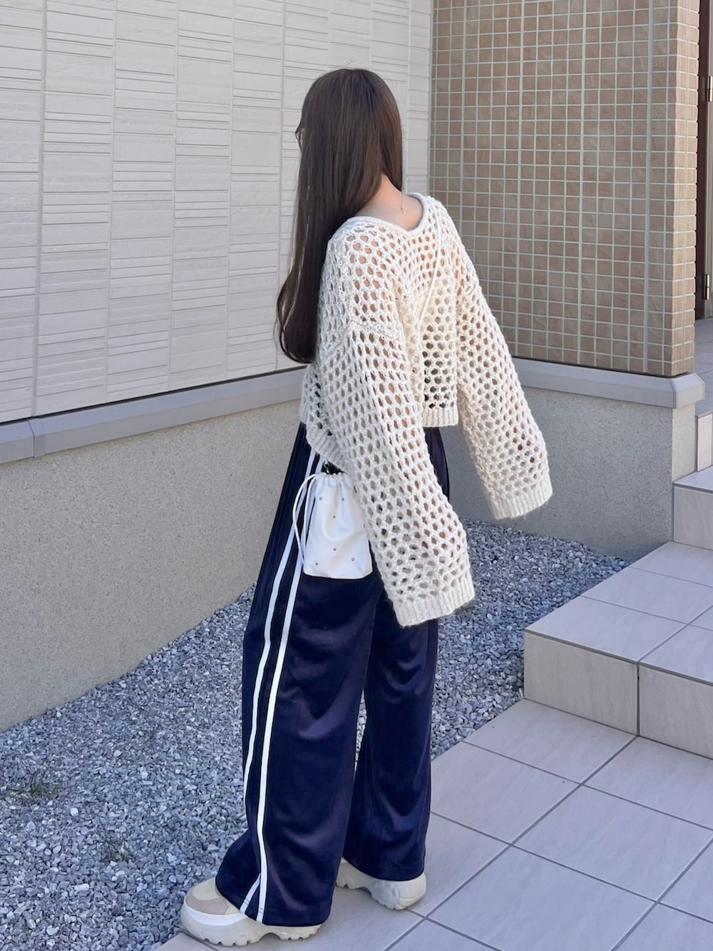 TCカットベロアライン入りパンツ