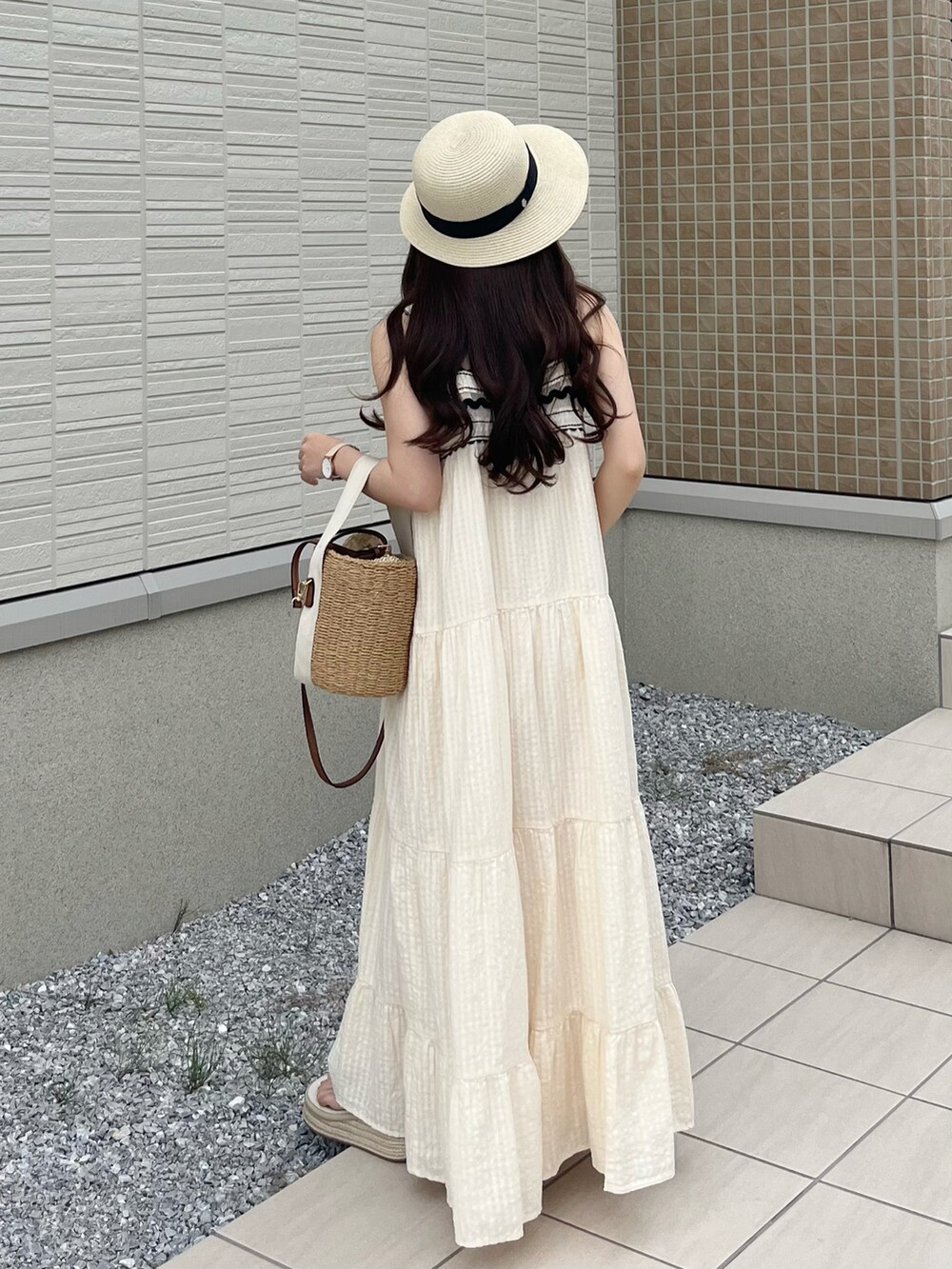 ✳️美品✳️ZARAサマーワンピース【リネン】【インフルエンサーみゆう着用】【XL】 miyu Ӧ｜ZARAのワンピース/ドレスを使った夏コーディネート - WEAR
