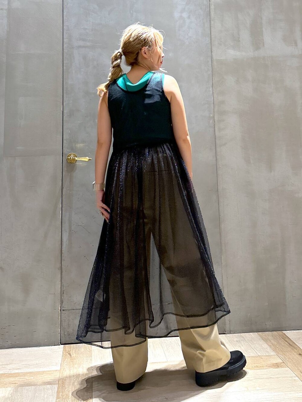 ウェア som 2WAYラメレイヤードワンピース 137967を使った人気ファッション