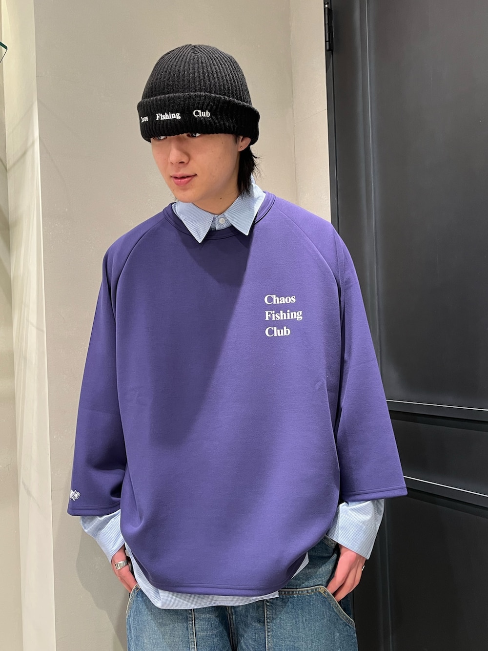 「BEAVER、ビーバー、ビーバー(BEAVER)、スケータースタイル、FAF、chaosfishingclub、ショーツ、ショーツスタイル、THE NORTH FACE、レイヤードスタイル」｜「THE NORTH FACEのTHE NORTH FACE /ザ・ノース・フェイス  Graval Slip-On WP グラバル スリッポン ウォータープルーフ（スニーカー、ブラック系）」を使った、森康雄さん（骨格ナチュラル・メンズ・178cm）の春コーディネートの2枚目の写真